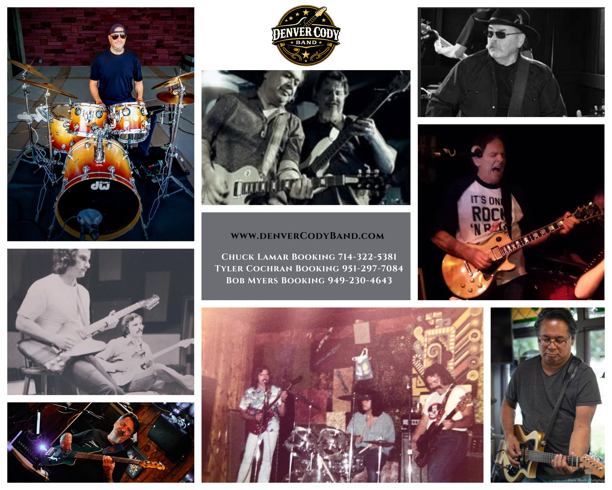 Denver Cody Band Collage